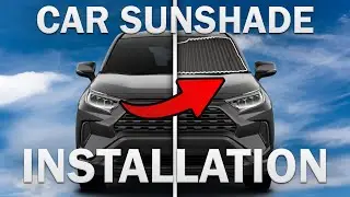 RETRACTABLE SUNSHADE FOR CAR WINDSHIELD INSTALLATION