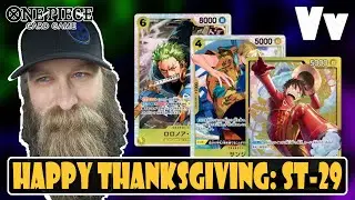 One Piece TCG: Обсуждаем случайные темы в грузовике &mdash; С Днём благодарения! Обзор спойлеров ST-29
