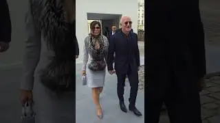 Jeff Bezos et Lauren Sanchez au d&eacute;fil&eacute; Schiaparelli, &agrave; la Fashion Week de Paris,