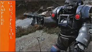 Fallout 76 One Wasteland Weapon Test. Vampire Gauss Pistol.