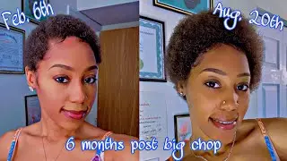 6 months post big chop | hair growth reveal + taking down my Passion Twists