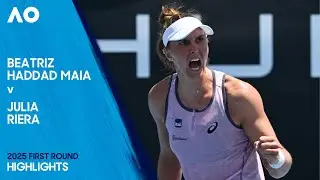 Beatriz Haddad Maia v Julia Riera Highlights | Australian Open 2025 First Round