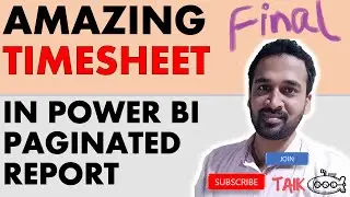 Amazing Timesheet Part 3/3 Power BI Paginated Report TAIK18 (13-10) Power BI