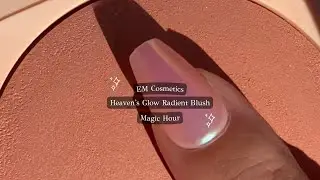 EM Cosmetics Heaven's Glow Radient Blush in Magic Hour SWATCHES & APPLICATION on Asian skin #Shorts