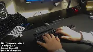 My Custom Keyboard Sound Test (RK61 With Gateron Oil Kings)
