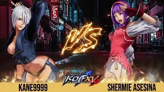 KOFXV Kane9999 (Angel/Iori/Kukri) Vs Shermie Asesina (Shermie/Leona/Athena) -  #kofxv