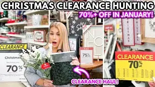 *January 2022* Christmas Decor CLEARANCE HUNTING + Clearance HAUL | 70%+ OFF at EVERY store