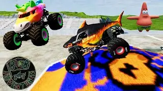 Monster Jam | Monster Trucks | Hot Wheels, BeamNG, Steel Titans 2, Monster Jam Showdown #1