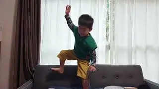 運動会でするダンスの練習