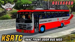 Download KSRTC IMAC FRONT DOOR BUS MOD for bus simulator indonesia | BUSSID V4.4 | #bussidmods