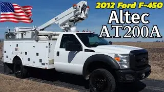 2012 Ford f-450 bucket truck with Altec at200a boom