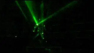 Dancer wearing reflective bodysuit at Sonar 2010