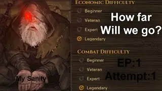 Battle Brothers Legends Beggar Start! EP1 Run 1 - Legendary/Legendary: TRIPLING DOWN!