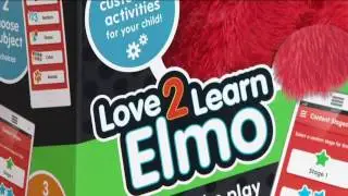 Sesame Street Love2Learn Elmo Learning Plush w/ App By: Hasbro on QVC