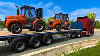 ETS2 Ultra Graphics | Realistic Forklift Cargo Transport