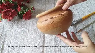 Old Biryani Handi Makeover / Quick DIY with Small Matki / The Craft Pot