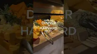 DINNER AT HARVARD (steak, salmon, ice sculpture?!?)