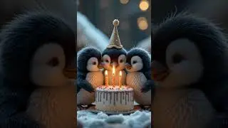 Cute Penguins New Happy Birthday 🎂 Song . #happybirthday #cuteanimals #penguin #cutecat #viralvideo