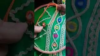 mirror work embroidery on baby girl frock /pathani frock design /frock design #trending