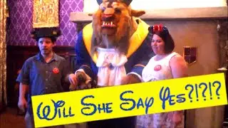 BEAUTY AND THE BEAST WEDDING PROPOSAL | Be Our Guest - Magic Kingdom Walt Disney World | Episode 31