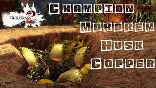 Guild Wars 2 - Fighting a Champion Mordrem Husk Copper [The Silverwastes - Red Rock Bastion]