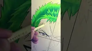 Roronoa Zoro anime style part 1 | drawing one piece character