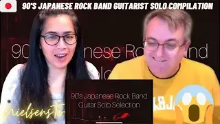 🇩🇰NielsensTv REACTS TO 🇯🇵90's Japanese Rock band Guitarist Solo Compilation - OMG😱🎸👏