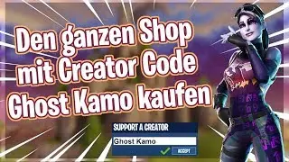 Ganzen Fortnite Shop mit Creator Code ghostkamo durchkaufen