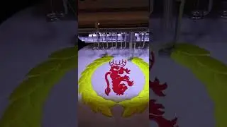 Crewe Football Embroidery #art #fyp #embroidery #viral #football #crewe #timelapse #uk