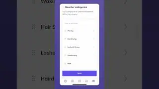 How do I reorder my treatment menu?