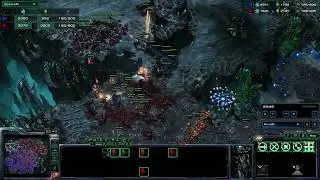 starcraft2 #shorts  terran ladder widow mine exploision vs zerg!!!!
