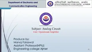 5 Virtual ground concept and Inverting Summing Amplifier