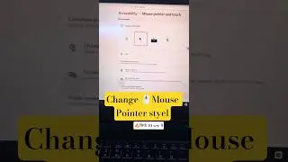 Изменение стиля указателя мыши (ACER NITRO 5) #windows11 #shorts #mousepointer #techtips #technic...