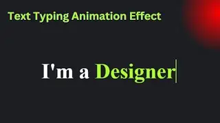 How to create Text Typing Animation Effect Using Html Css and Javascript In Single File
