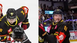 Густав Хиллстрём и Киффер Беллоуз перед первым четвертьфиналом CHL