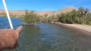 Lake Mohave   April 2023 - Steve & Laurie boat camping in our '88 Sleekcraft