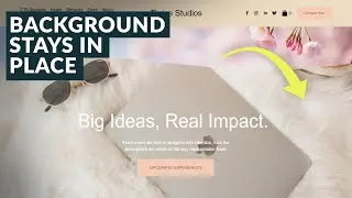 Fixed Background Effect on Scroll in Squarespace 7.1
