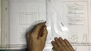 Mechanical drawing sectional top view