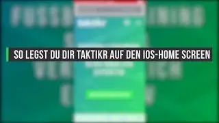 So legst du dir taktikr auf den iOS Home-Screen!