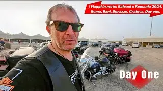 Viaggi in moto: Balcani e Romania 2024, day one. Roma-Bari-Durazzo-Craiova #balkan #romania