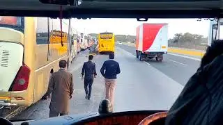 Discovering Lahore Motorway on Bus 92%|  اسلام اباد ،لاہور کی سڑکوں پر ایک دن