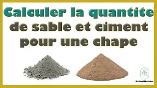 Comment calculer la quantite de sable et ciment pour une chape