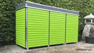 Moderne M&uuml;lltonnenboxen mit Pfiff!