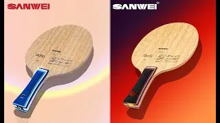 SANWEI best all-wood table tennis blade, trio series Echo and Parla.