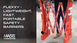 FLEXXY - Lightweight, fast, portable safety barriers by www.massproducts.com.au