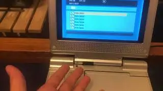 Desktop dvd player shoved into a portable form factor