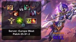 Rell Support + Miss Fortune vs Karma + Varus - EUW GrandMaster - Patch 25.S1.2