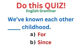 English Grammar Questions and Answers ✍️ If you pass this test, your English is EXCELLENT! QUIZ 20