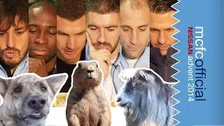 Man City Players React To Funny Animal Videos on YouTube | Man City Advent Calendar 2014 | Day Ten