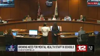 Chesterfield&rsquo;s school health advisory board sees growing need for mental health staff